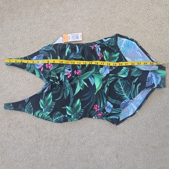 NWT Kona Sol Full Coverage Tropical Print One Piece Swimsuit Size Medium - Picture 6 of 10